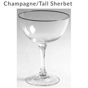 Lenox Clear Glass Champagne Coupe